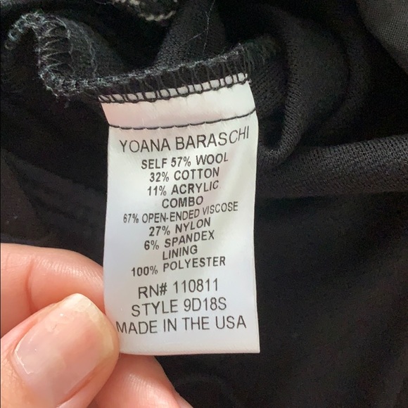 NWT Yoana Baraschi Morph Black Herringbone Sheath Dress - Picture 11 of 12